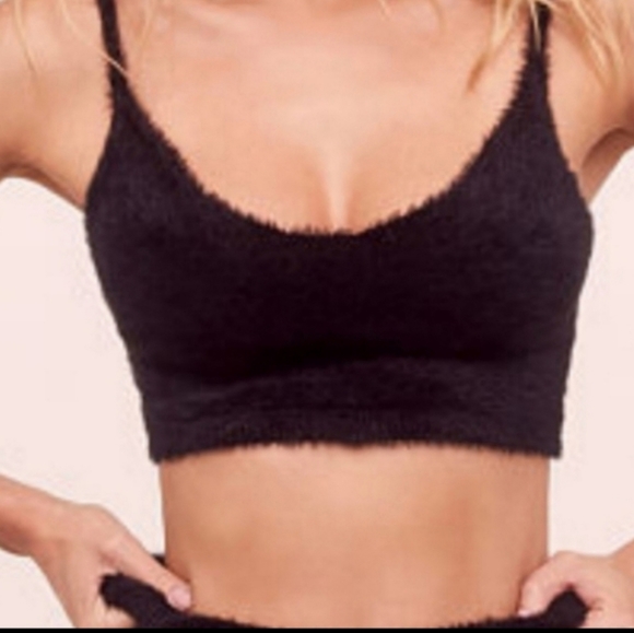 For Love and Lemons Black Fiona Crop Top NWT - Picture 2 of 13